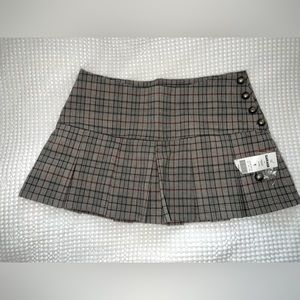 Dead stock garage pleated skirt